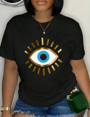 Tricou SHEIN CURVE, negru