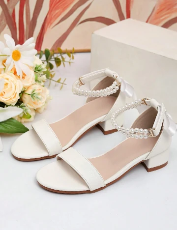 Sandale Shein Kids, alb