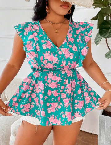 Bluza SHEIN CURVE, floral print