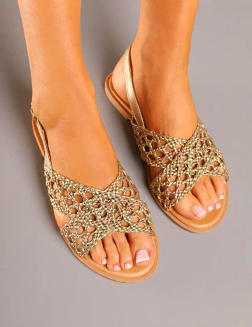 Sandale SHEIN, auriu