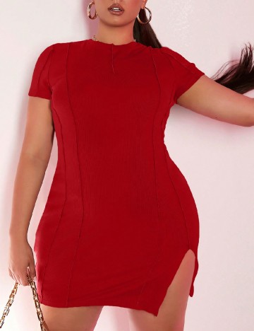 
						Rochie scurta SHEIN CURVE, rosu