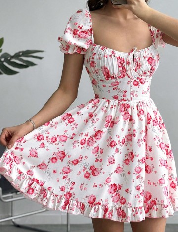 
						Rochie scurta SHEIN, alb