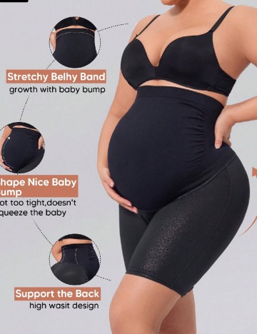 
						Colanti SHEIN Maternity, negru