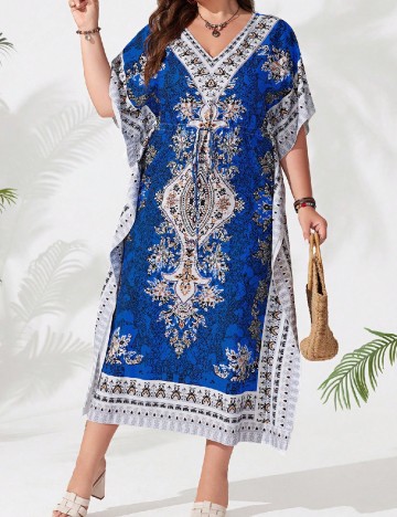 
						Rochie medie SHEIN CURVE, albastru