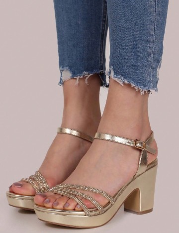 
						Sandale SHEIN, auriu