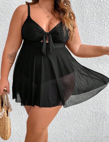
						Costum de baie SHEIN CURVE, negru