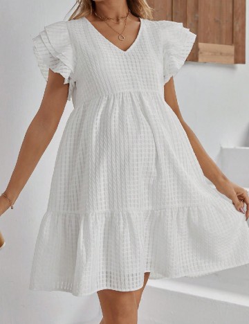 
						Rochie scurta SHEIN, alb