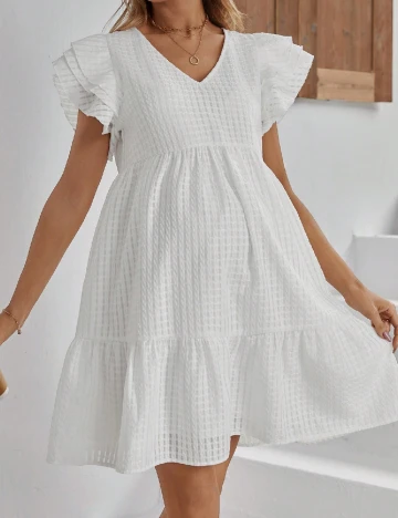 Rochie scurta SHEIN, alb