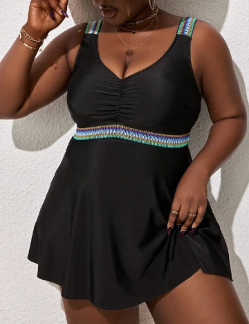 Costum de baie SHEIN CURVE, negru