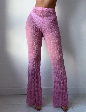 Pantaloni de plaja SHEIN, roz