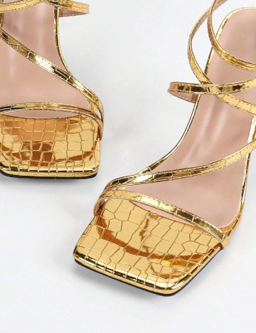 Sandale SHEIN, auriu