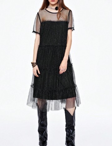 
						Rochie medie SHEIN, negru