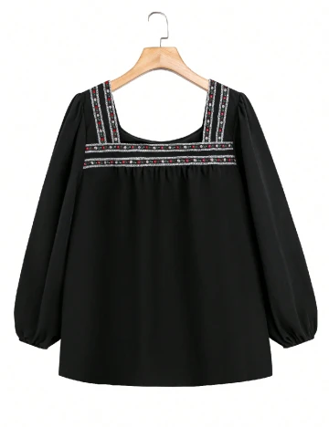 Bluza SHEIN CURVE, negru