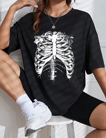 Tricou Oversize SHEIN, negru