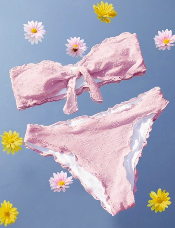 Costum de baie SHEIN, roz