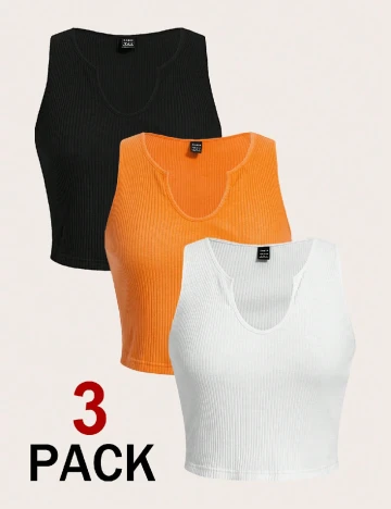 Set topuri 3 bucati SHEIN, mix culori