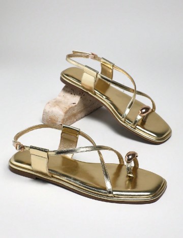 Sandale SHEIN, auriu