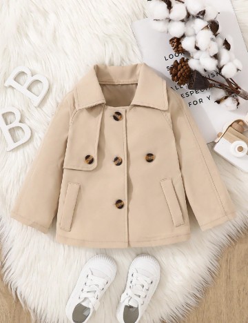 
						Trench Shein Kids, crem