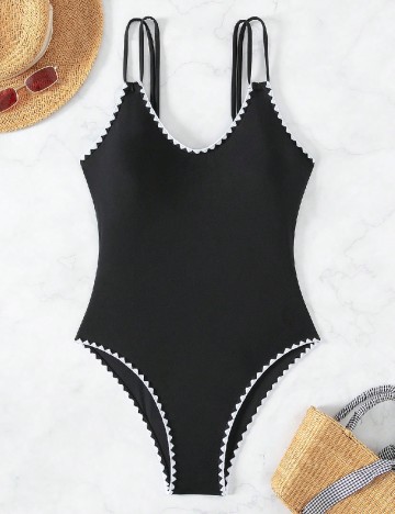 
						Costum de baie SHEIN, negru