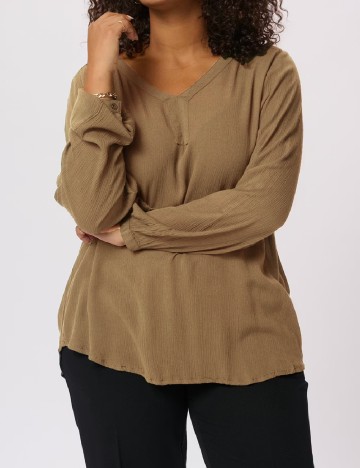 
						Bluza Kaffe Curve, maro