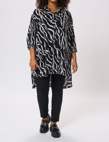 
						Camasa Kaffe Curve, negru