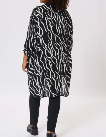 Camasa Kaffe Curve, negru