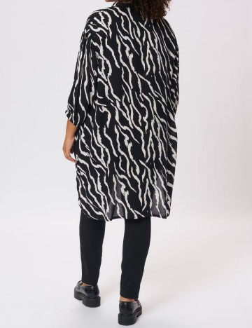 Camasa Kaffe Curve, negru