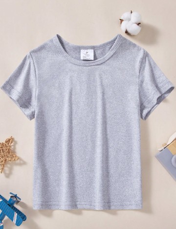 
						Tricou Shein Kids, gri