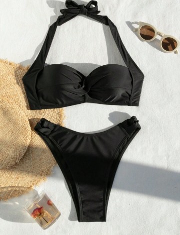 
						Costum de baie SHEIN, negru