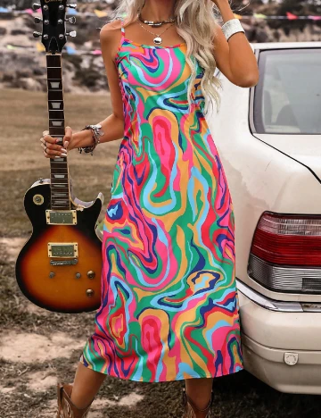 Rochie medie SHEIN, mix culori