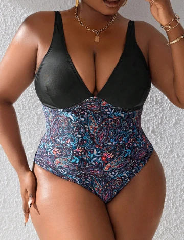 Costum de baie SHEIN CURVE, mix culori