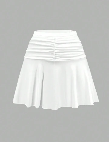 Fusta Shein Kids, alb