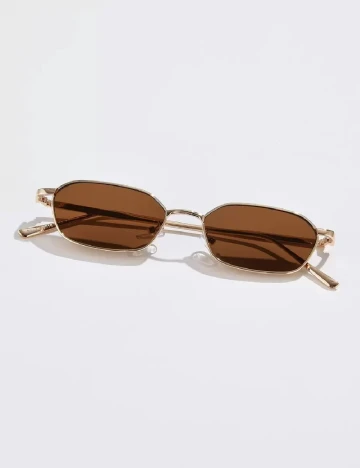 Ochelari de soare SHEIN, maro/auriu