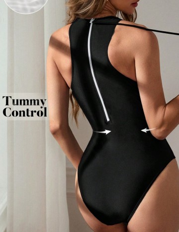 Costum de baie SHEIN, negru