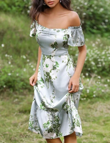 Rochie medie Anewsta, floral