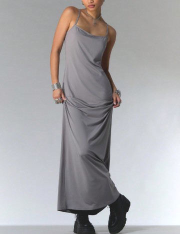 
						Rochie lunga Musera, gri
