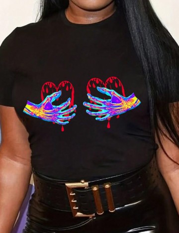 
						Tricou SHEIN CURVE, negru