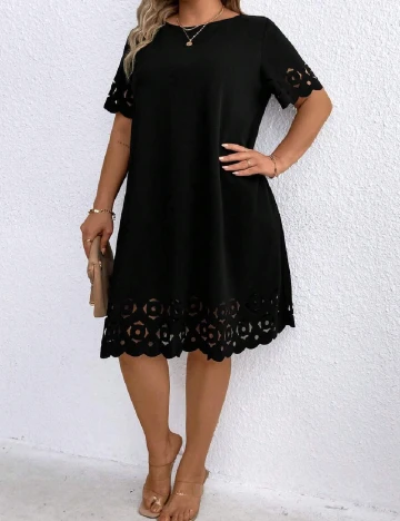 Rochie medie SHEIN CURVE, negru