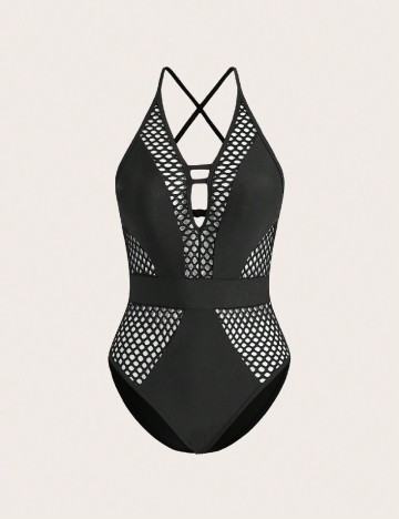
						Costum de baie SHEIN, negru