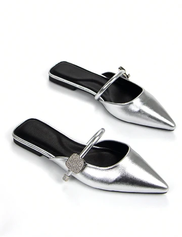 Saboti SHEIN, argintiu