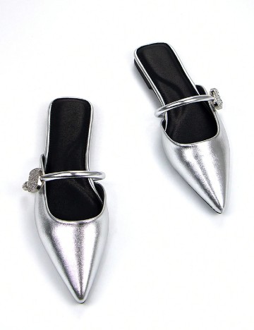 Saboti SHEIN, argintiu