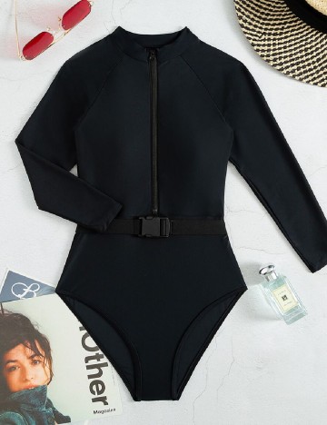 
						Costum de baie SHEIN, negru