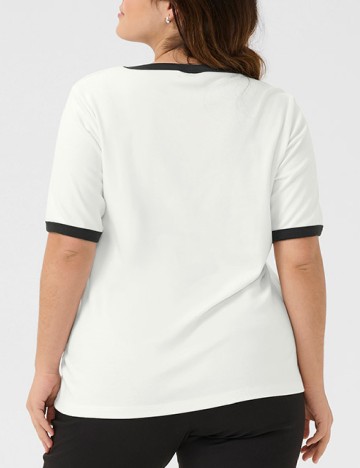 Tricou Kaffe Curve, alb