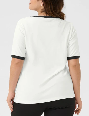 Tricou Kaffe Curve, alb