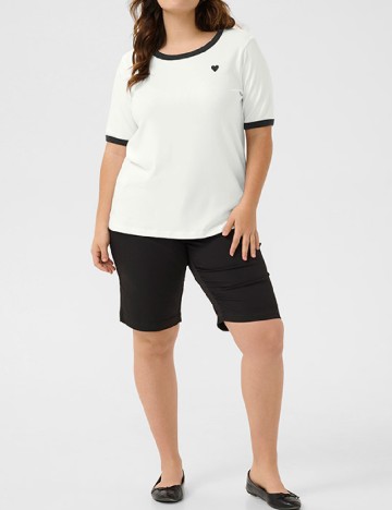 Tricou Kaffe Curve, alb