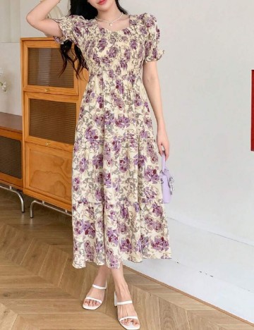 
						Rochie medie Dazy, floral print