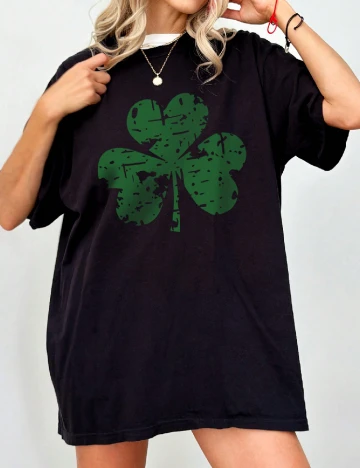 Tricou Oversize SHEIN CURVE, negru