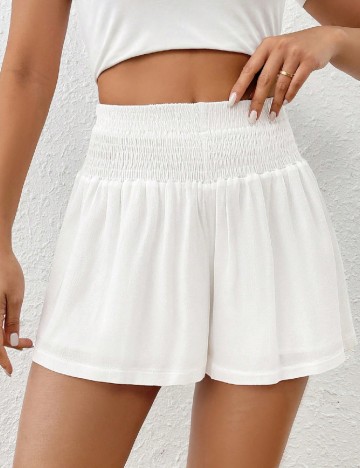 
						Pantaloni scurti SHEIN, alb