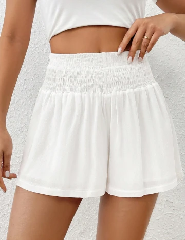 Pantaloni scurti SHEIN, alb