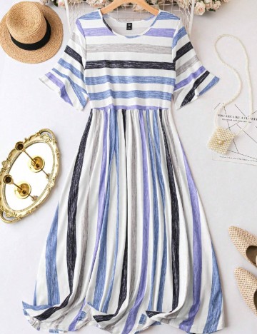 
						Rochie medie SHEIN CURVE, mix culori